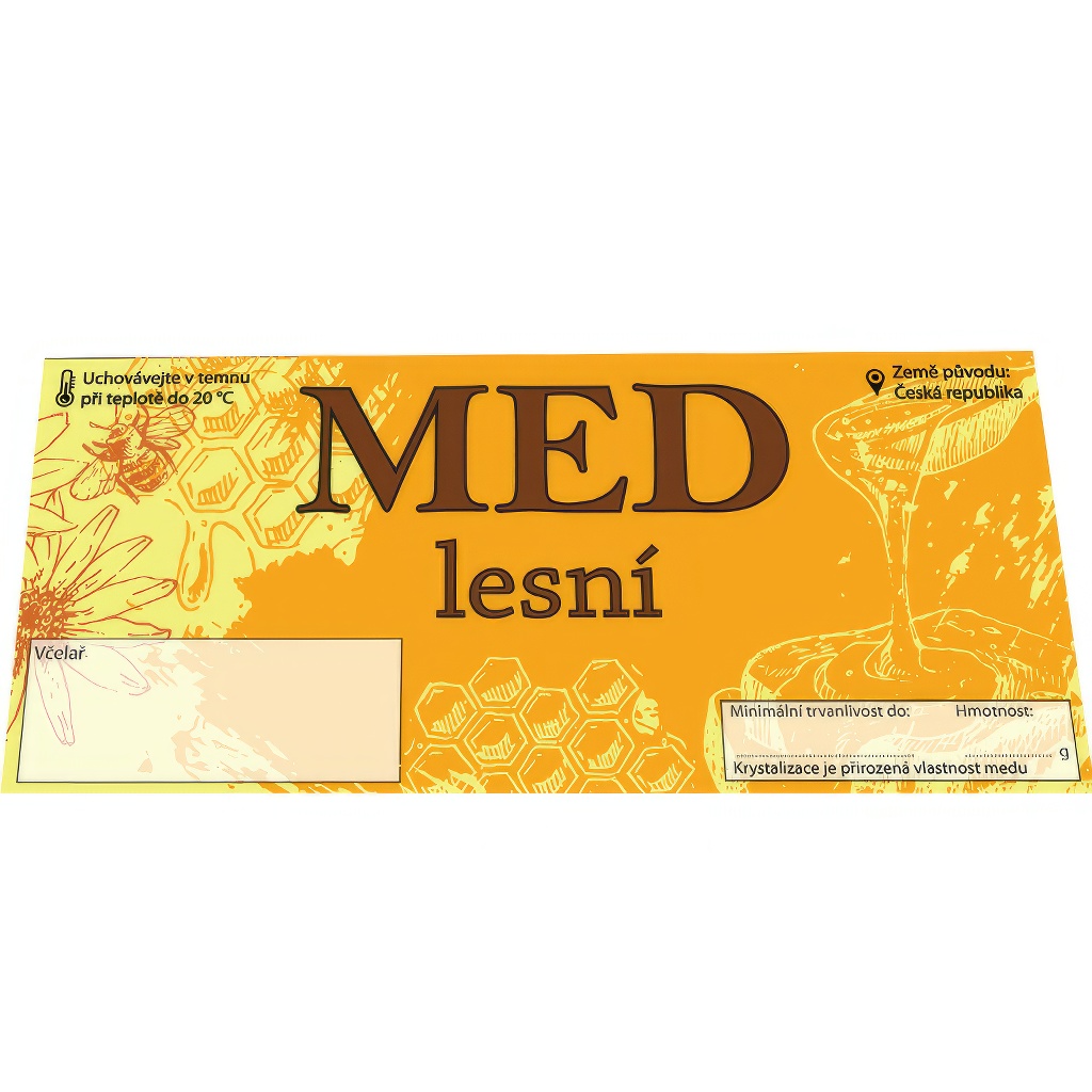Etiketa MED - lesní, typ 2