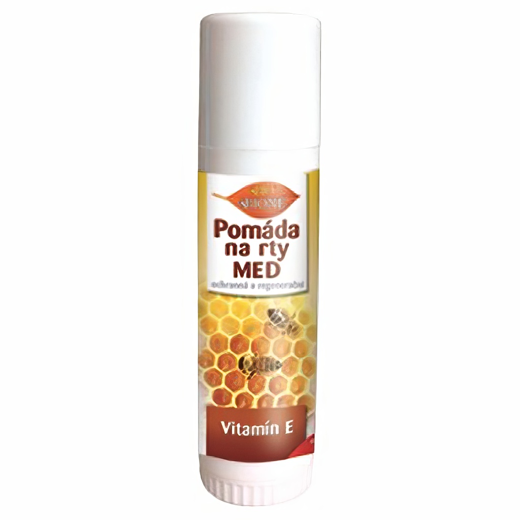 Med + Q10 - medová pomáda na rty + vitamín E - 11 ml