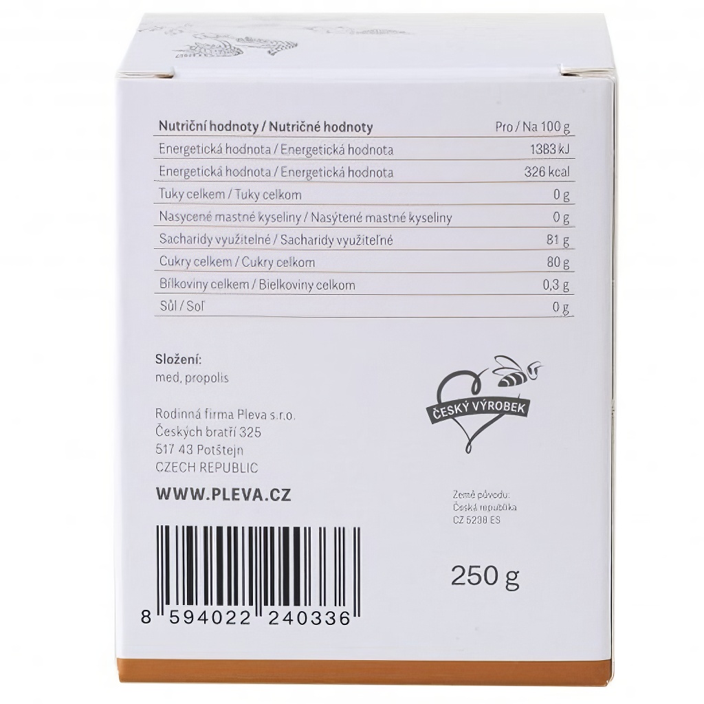 Propolis v medu - PLEVA