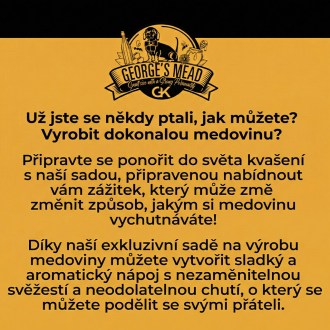 Set na výrobu domácí medoviny – George's Mead (5 litrů)