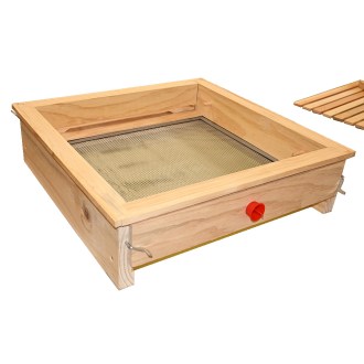 Celozasíťované varroa dno - Komplet s výsuvnou nerez mřížkou - 3 cm