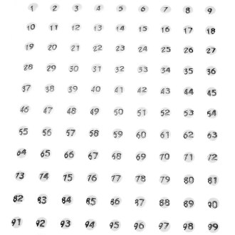 Opalitové značky - 100 ks