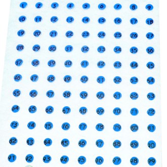 Opalitové značky - 100 ks