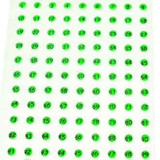 Opalitové značky - 100 ks