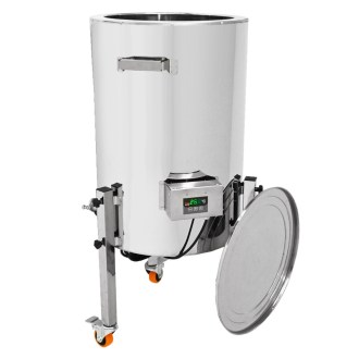 Stáčecí dekrystalizační nádoba s ohřevem Mellarius MaxiLine 230 V - 74 litrů / 100 kg