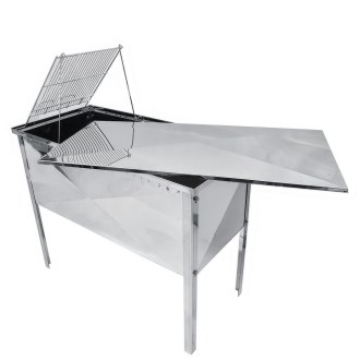 Odvíčkovací stůl s v víkem, 100 cm