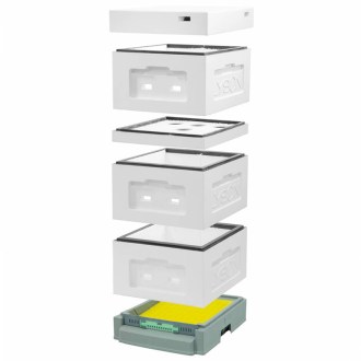 Polystyrenový úl 39 x 24 nelakovaný, varroadno - typ II