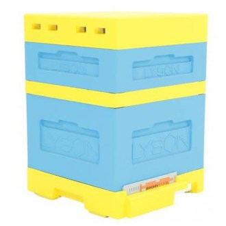 Úl Dadant Blatt s dnem Varroa, 2 česna - lakovaný - 12 R