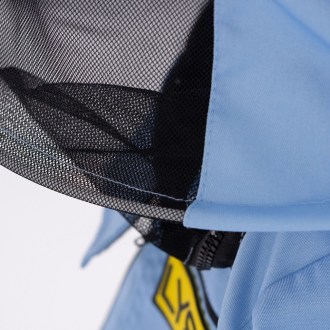 Včelařská bunda s kloboukem - modrá - Lysoň, vel.: S-XXL