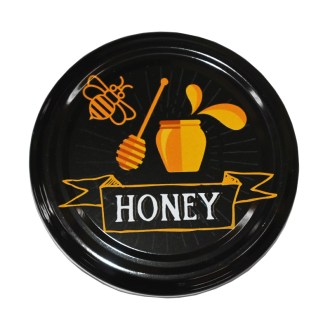 Víčko na sklenici TO 82 - Honey - černé - HO12