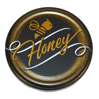 Víčko na sklenici TO 82 - Honey - černé - matné - 700 ks - celá krabice - HO12-2