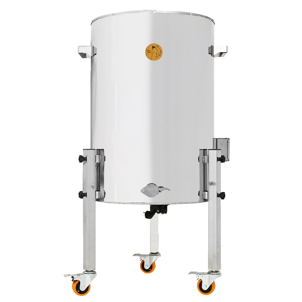Stáčecí dekrystalizační nádoba s ohřevem Mellarius MaxiLine 230 V - 74 litrů / 100 kg